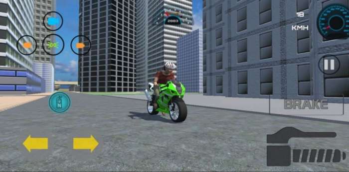 城市摩托模拟驾驶3D免费版截图2
